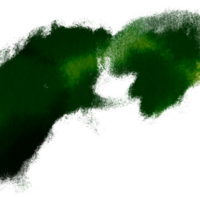 A rough hand drawn stroke in Green watercolor tones with grunge textures png