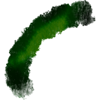 A rough edged Green stroke with smooth watercolor blending and grunge textures png