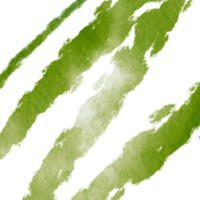 A rugged Green brush stroke blending gritty textures with smooth watercolor transitions png