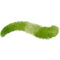 Green stroke with gritty textures and soft watercolor blending png