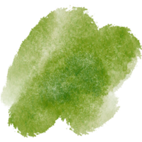 A faded Green stroke merging rough textures with smooth watercolor transitions png