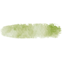 A textured Green stroke blending distressed grunge elements with smooth watercolor transitions png
