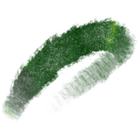 Green stroke moving from textured edges to smooth watercolor gradients png