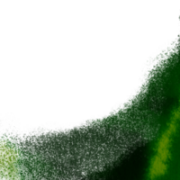 A textured Green stroke merging into soft watercolor tones png