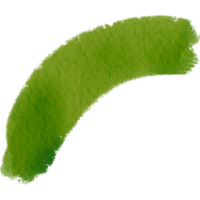 A textured Green stroke transitioning into soft watercolor washes png