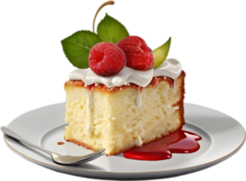 Scrumptious Butter Cake Digital Design Element. . png