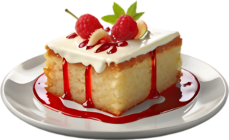 Buttercream Frosted Cake Slice Graphic Image. . png