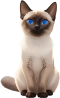 Adorable Siamese Cat Designs for Digital Use. . png