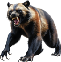 Charming and Fun Cartoon Graphics Featuring Adorable Wolverines . . png