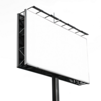 blank billboard on transparent background png
