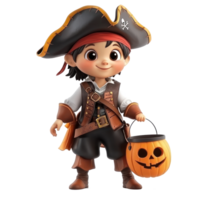 jake the pirate isolate on transparency background png