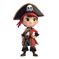jake the pirate isolate on transparency background png
