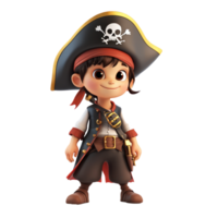 jake the pirate isolate on transparency background png