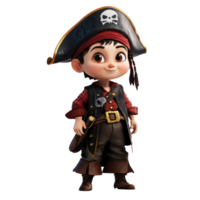jake the pirate isolate on transparency background png