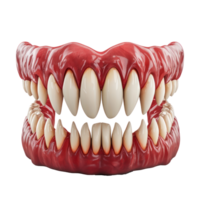 a realistic vampire teeth on a transparent background png