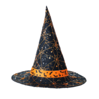 halloween witch hat isolate on transparency background png