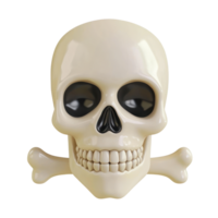 a skull with a crossbone on a transparent background png
