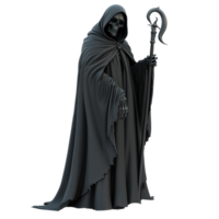 grim reaper with a scythe on a white background png