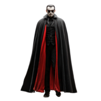 dracula vampire costume isolate on transparency background png