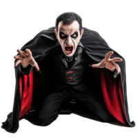dracula vampire on transparent background png