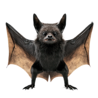 a bat with its wings spread out on a transparent background png