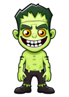 Halloween Themed Funny Frankenstein With A Smile Graphic Element Perfectly Matched For Casual Wear, Men's Clothing, Water Bottle Sticker, Art Board Print, Mug png