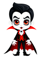 Halloween Featured Vampire In A Stylish Outfit Composition Optimized For Clothing, Socks, Cool Sticker, Art Board Print, Mug png