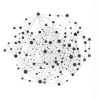 Elegant Web of Connectivity Fine Lines and Dots on a Clear Canvas png