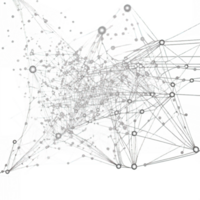 Elegant Dot Network An intricate web of interconnected nodes against a serene, transparent backdrop. Ideal for modern, tech-themed visuals that embody connectivity and sophistication. png