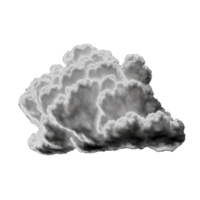 Delicate, Realistic White Cloud Against a Transparent Background Perfect for creative compositions and digital design projects. Experience the ethereal beauty of a single png