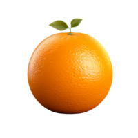 Vibrant orange creature with a complete, distinct form displayed against a see-through backdrop. png
