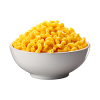 Bowl of mac and cheese isolated on transparent background png
