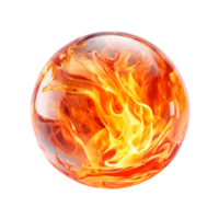 Fire Ball isolated on transparent background png