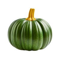 Green pumpkin isolated on transparent background png