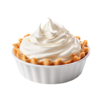 pie cream isolated on transparent background png
