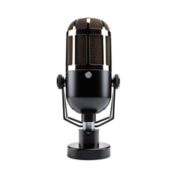 Podcast Microphone isolated on transparent background png