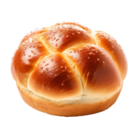 Plain kaiser bun isolated on transparent background png