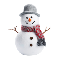snowman isolated on transparent background png