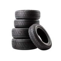 stack of tires isolated on transparent background png