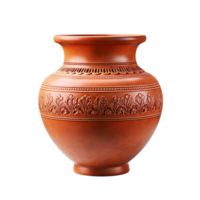 Terracotta Clay Pot isolated on transparent background png
