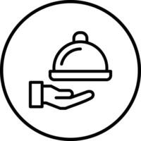 Room service Icon Design Illustration vector