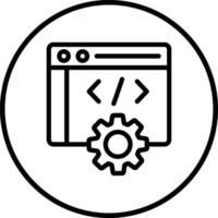 Web development Icon Design Illustration vector