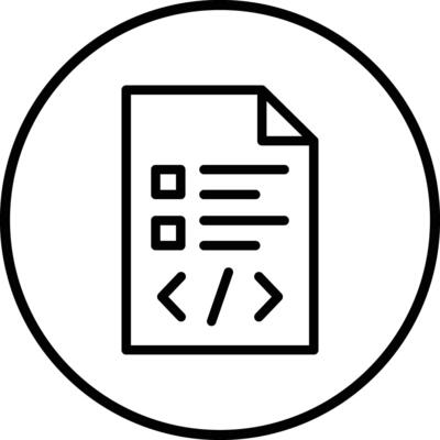 Script Icon Design Illustration