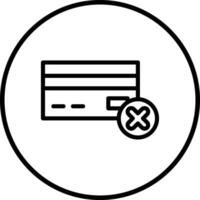 Payment failed Icon Design Illustration vector