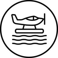 Seaplane Icon Design Illustration vector