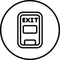 Emergency exit Icon Design Illustration vector