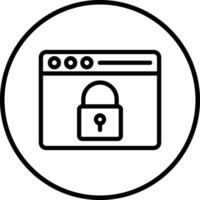 Data security Icon Design Illustration vector