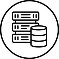 Database Icon Design Illustration vector