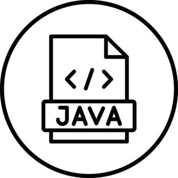 Java Icon Design Illustration vector