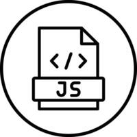 Javascript Icon Design Illustration vector